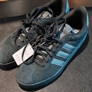 Adidas Men's VL Court 3.0  Black And Black Sneakers